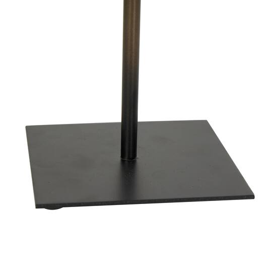12" Light Blue Polystone Coral Textured Sculpture with Bronze Stand